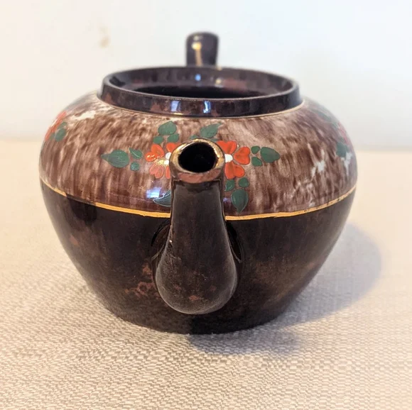 HP🥳Vintage Sadler Burslem England Brown Betty Ceramic Teapot - Picture 3 of 9